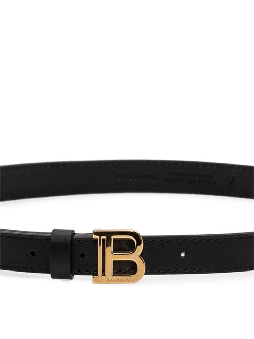 Cintura bambina Balmain nera e oro con logo BALMAIN Kids | BY0C01Z1371930OR